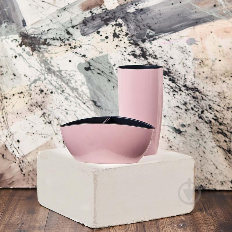 Горщик пластиковий Алеана Альфа d22х41,5 см круглий фрезія - фото 3 Горщик пластиковий Алеана Альфа d22х41,5 см круглий фрезія - фото 3