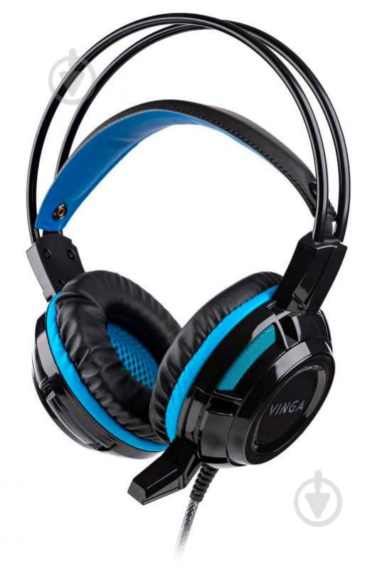 Наушники Vinga HSC060 black/blue HSC060BK - фото 1