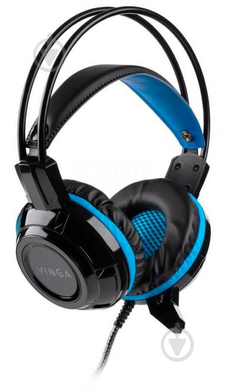 Наушники Vinga HSC060 black/blue HSC060BK - фото 2