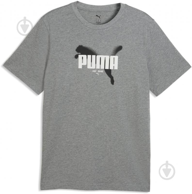 Футболка Puma GRAPHICS Puma Tee 69435553 р.L сірий - фото 1