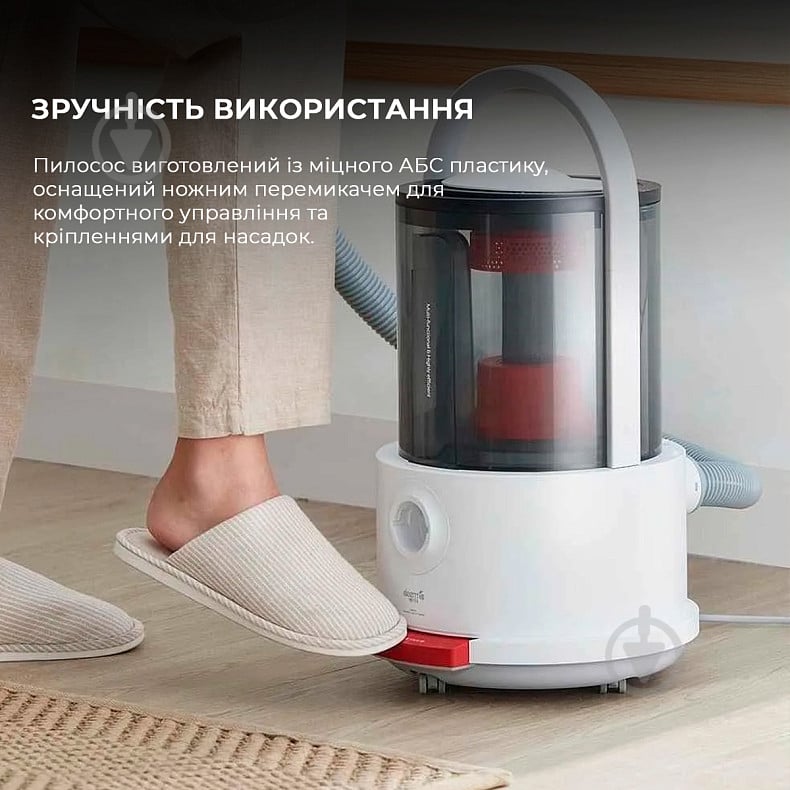 Пылесос Deerma Vacuum Cleaner (Wet and Dry) TJ200 white - фото 12