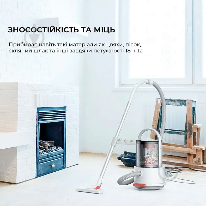 Пылесос Deerma Vacuum Cleaner (Wet and Dry) TJ200 white - фото 11