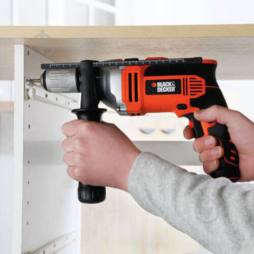 Дриль ударний Black+Decker BDK700K - фото 4