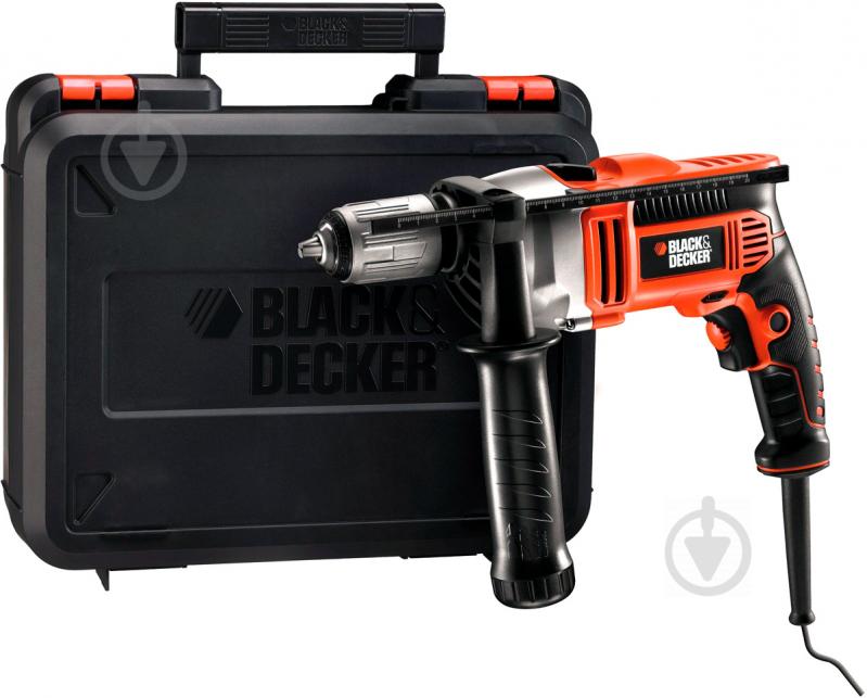 Дрель ударная Black+Decker BDK700K - фото 1