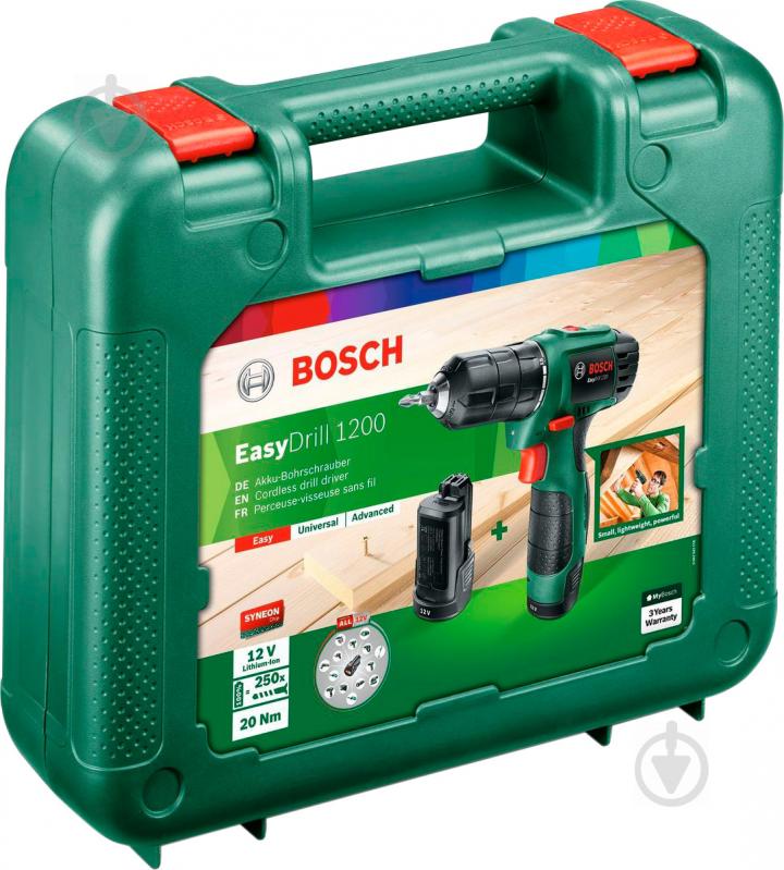 Шуруповерт аккумуляторный Bosch EasyDrill 1200 06039A210B - фото 5