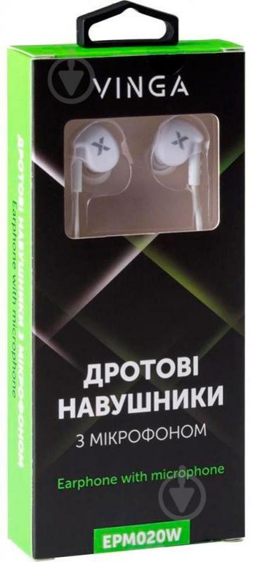 Наушники Vinga EPM020 white EPM020W - фото 4