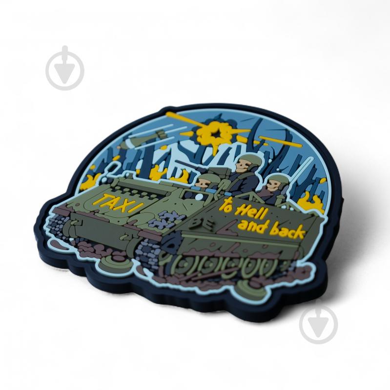 Шеврон-патч Brand Element ПВХ "Taxi to hell and back" - фото 2