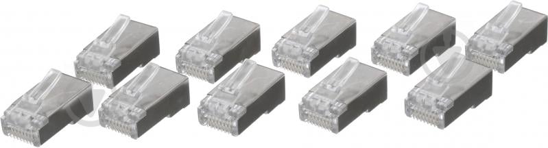 Штекер компьютерный Profix RJ 45 8P8C 10 шт. белый - фото 2