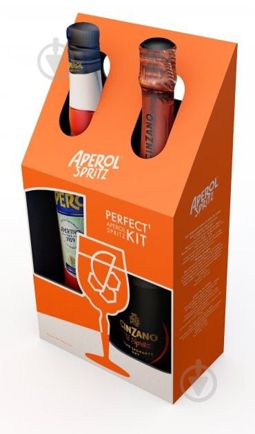 Ликер Aperol Aperetivo 11% 0.7 л + Вино игристое Cinzano Pro-Spritz белое сухое 11% 0,75 л - фото 3