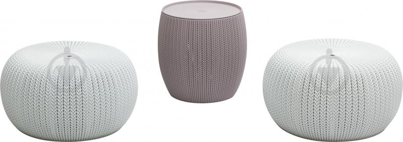 Комплект меблів Keter Keter Urban світло-сірий/бузковий - фото 1