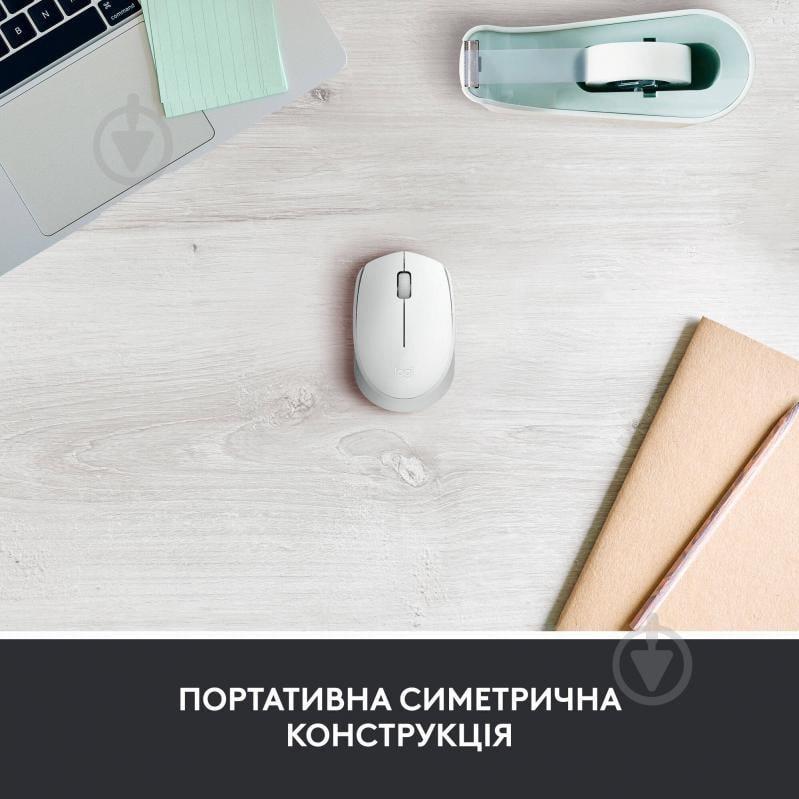 Мышь Logitech Wireless Mouse M171 white (910-006867) - фото 3