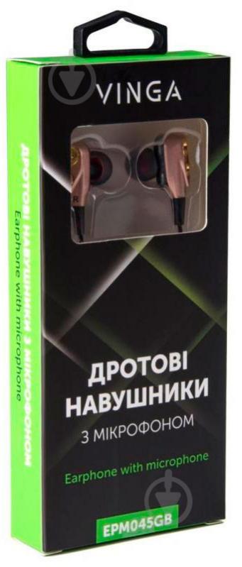 Наушники Vinga EPM045 gold EPM045GB - фото 4
