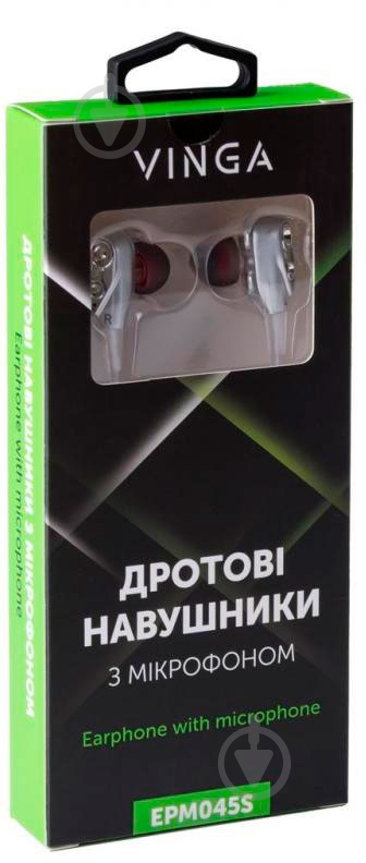 Наушники Vinga EPM045 silver EPM045S - фото 4