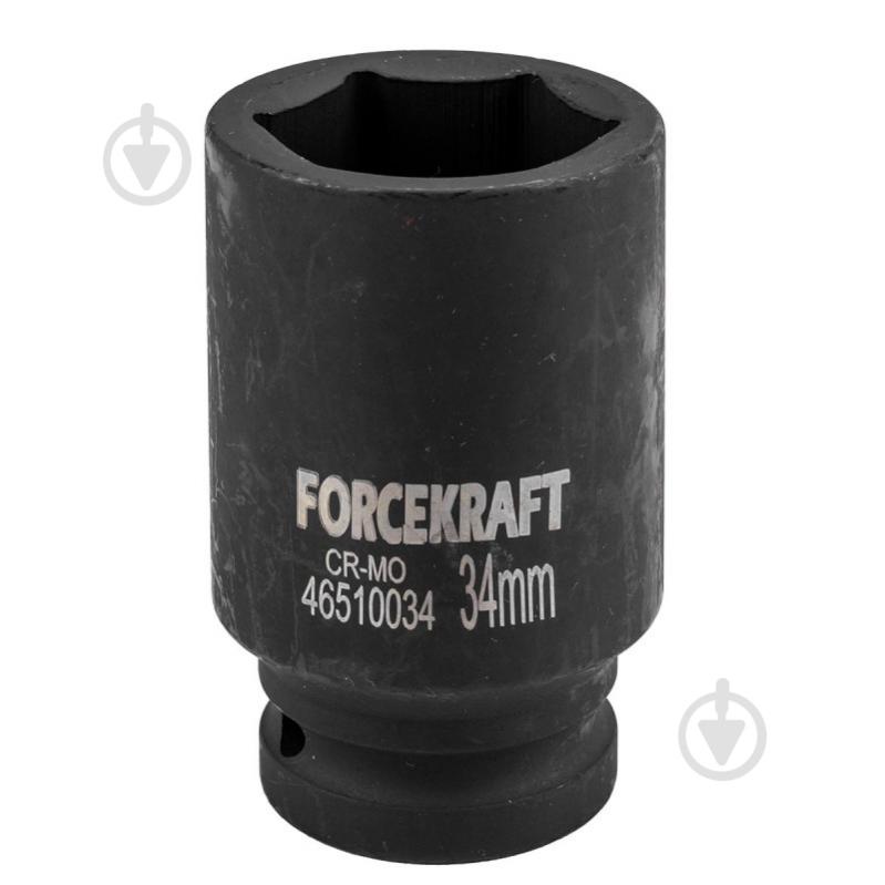 Головка глибока 3/4'', 34 мм (6 г.) Forcekraft 1 шт. FK-46510034 - фото 1