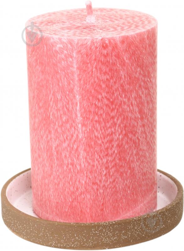 Подсвечник-тарелка D10 см коричневый с белым MC5600000 - фото 5