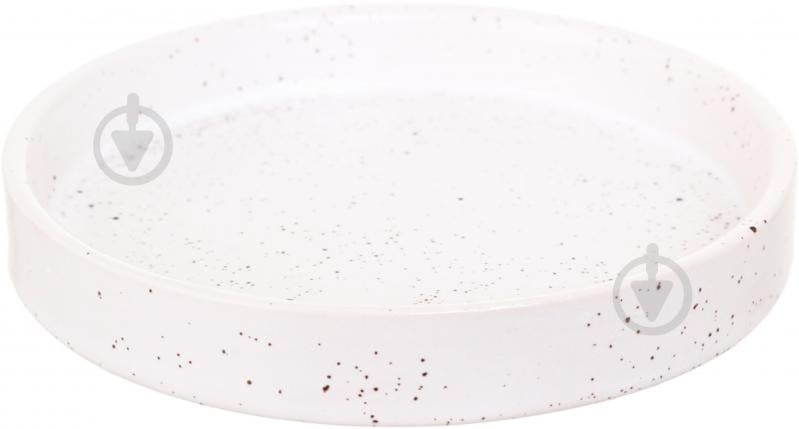 Подсвечник-тарелка D10 см коричневый с белым MC5600000 - фото 2