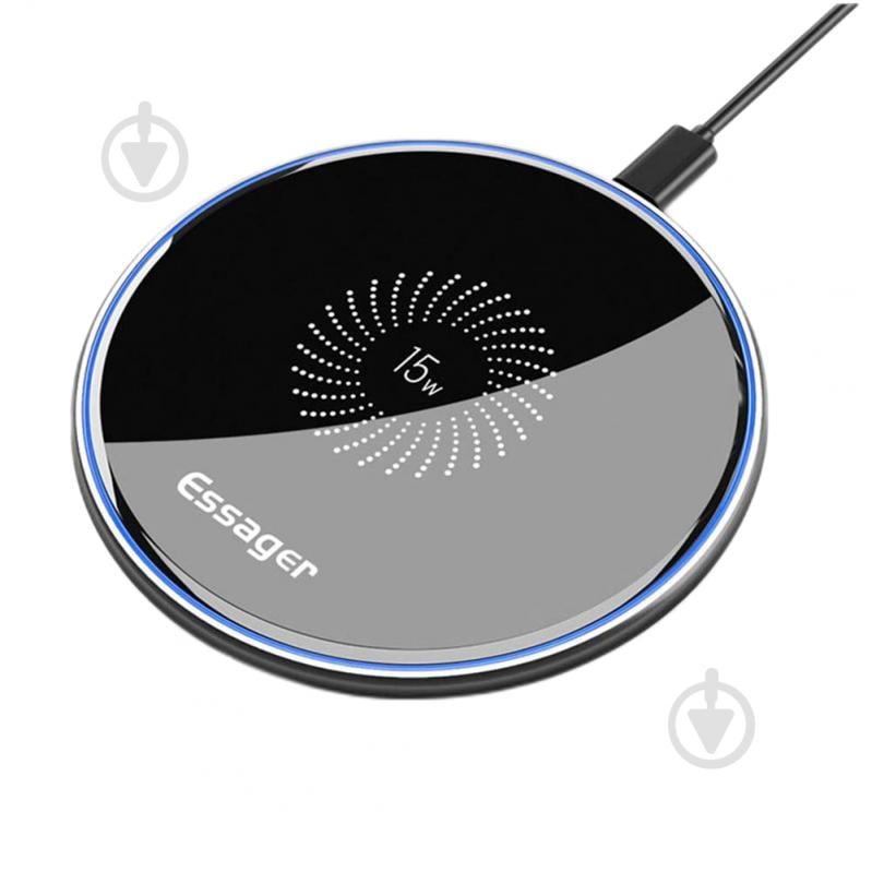 Беспроводное зарядное устройство Essager Desktop QI Magnetic Wireless Phone Charger 15W Black (EWXZMX-JMB01) - фото 2