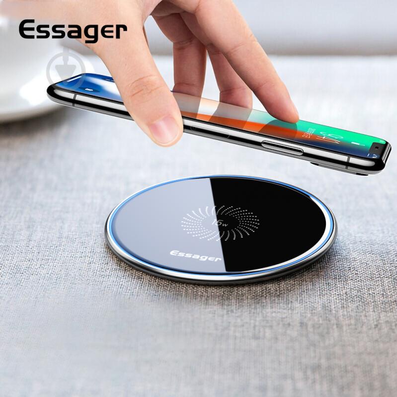 Беспроводное зарядное устройство Essager Desktop QI Magnetic Wireless Phone Charger 15W Black (EWXZMX-JMB01) - фото 4