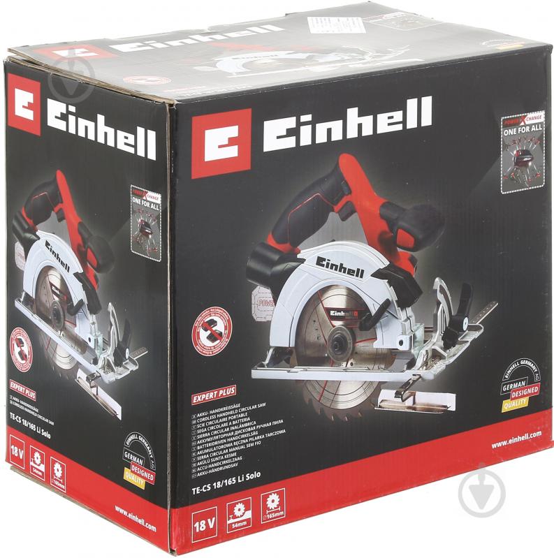 Пила циркулярная Einhell аккумуляторная TE-CS 18/165 Li-Solo 4331204 - фото 8