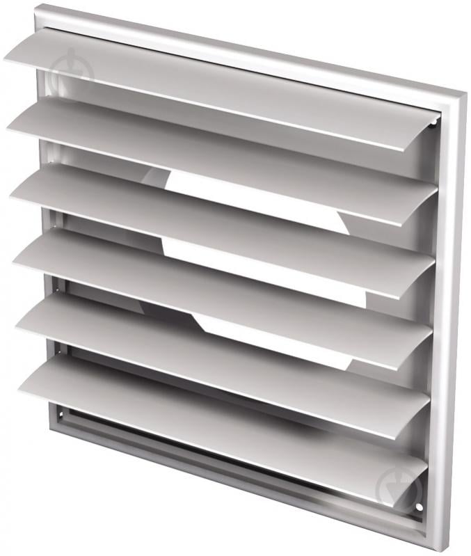 Решетка Вентс МВ 250/200 ВЖ с фланцем пластик белый - фото 1