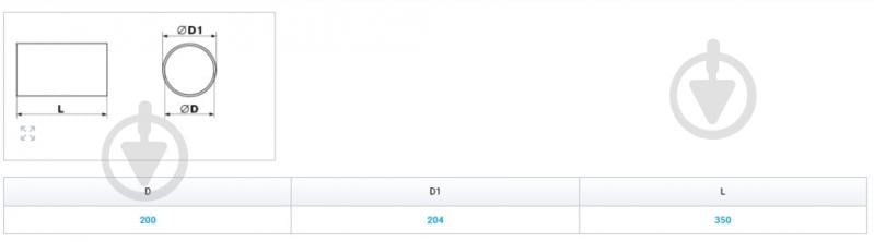 Канал круглый Вентс Пластивент d200/2 4020 - фото 2