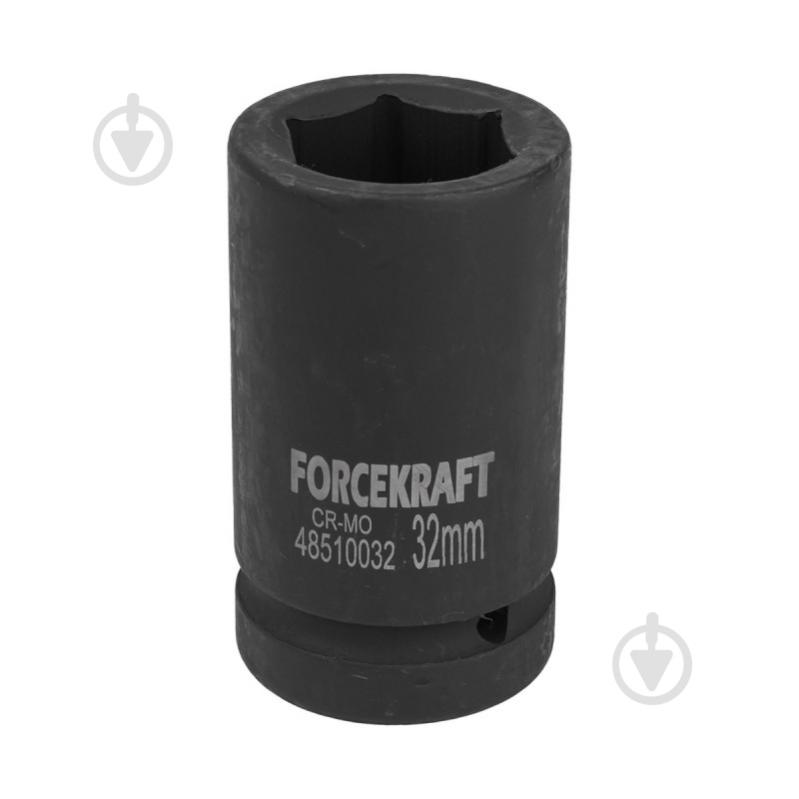 Головка ударная глубокая 1'', 32 мм Forcekraft 1 шт. FK-48510032 - фото 1