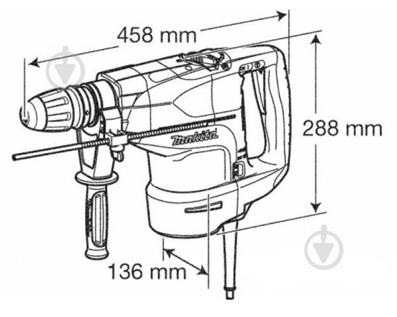 Перфоратор Makita HR4501C+988000810 - фото 4