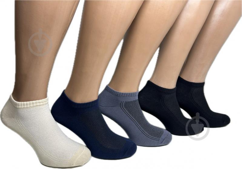 Набір шкарпеток чоловічих Sensio 1108 р.43-46 чорний/синій/сірий/бежевий 5 шт. - фото 1 Набір шкарпеток чоловічих Sensio 1108 р.43-46 чорний/синій/сірий/бежевий 5 шт. - фото 1
