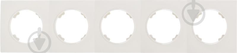 Рамка HausMark Bela 5-на горизонтальная крем SNG-FRP,RD20G5-CR - фото 1 Рамка HausMark Bela 5-на горизонтальная крем SNG-FRP,RD20G5-CR - фото 1