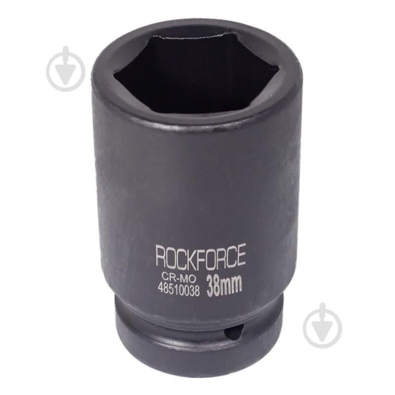 Головка ударна глибока 38 мм 3/4'' 6 гр ROCKFORCE 1 шт. RF-46510038 - фото 1