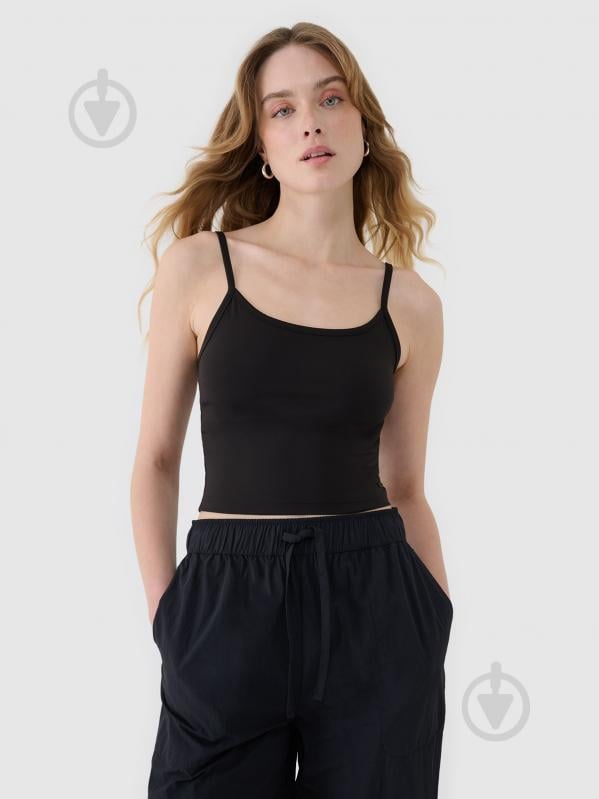 Майка 4F SLEEVELESS F127 4FWSS25TSLEF127-20S р.L черный - фото 1