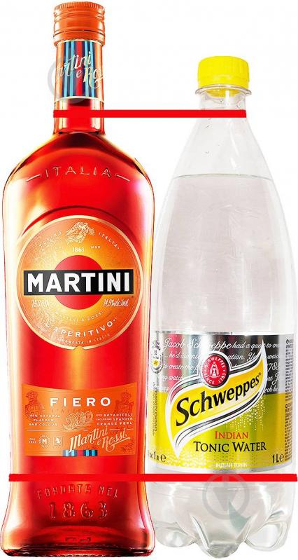 Вермут Martini Fiero 14.9% 0.75 л + Тоник 1 л - фото 1