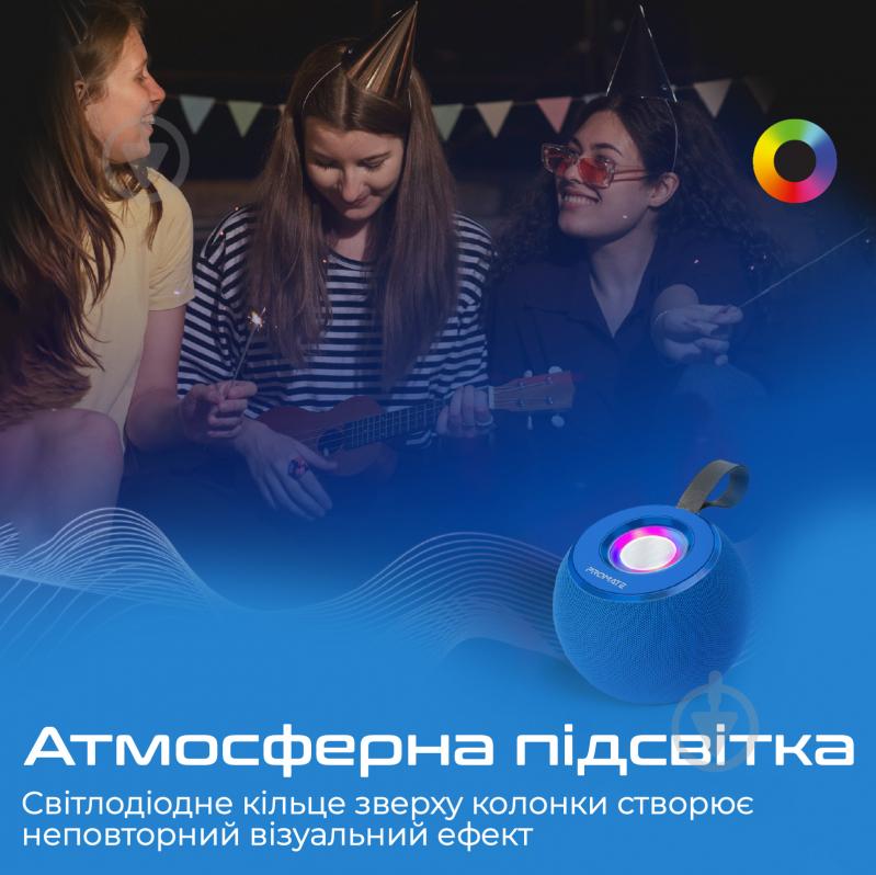 Акустична система Promate Juggler 1.0 blue (juggler.blue) - фото 3