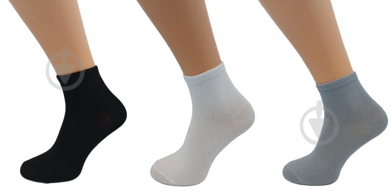 Набір шкарпеток чоловічих Sensio (27-29) р.43-46 білий/чорний/сірий 3 шт. - фото 1