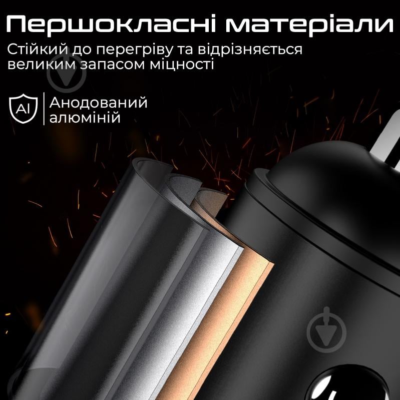 Автомобільний зарядний пристрій Promate Bullet-PD40 W 2xUSB-C - фото 7