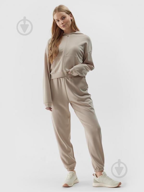 Брюки 4F TROUSERS CAS F642 4FWSS24TTROF642-83S р. M бежевый - фото 1