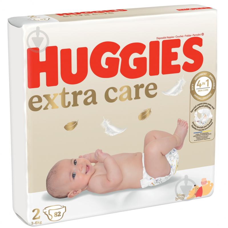 Підгузки Huggies Extra Care 2 3-6 кг 82 шт. - фото 2
