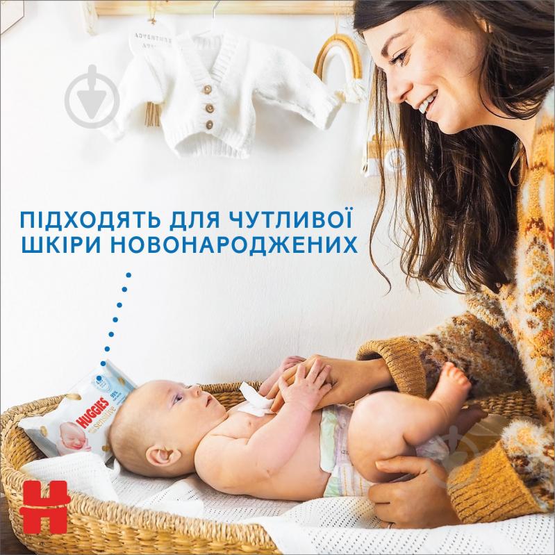 Дитячі вологі серветки Huggies Pure Gold 56 шт. - фото 3