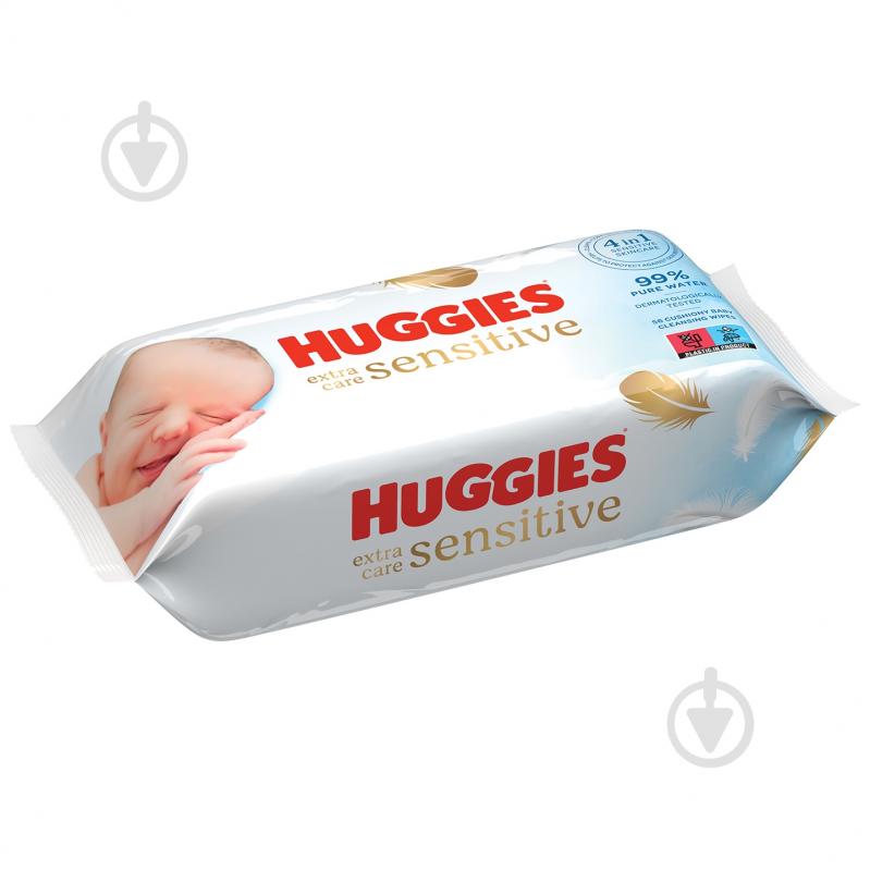 Дитячі вологі серветки Huggies Pure Gold 56 шт. - фото 2