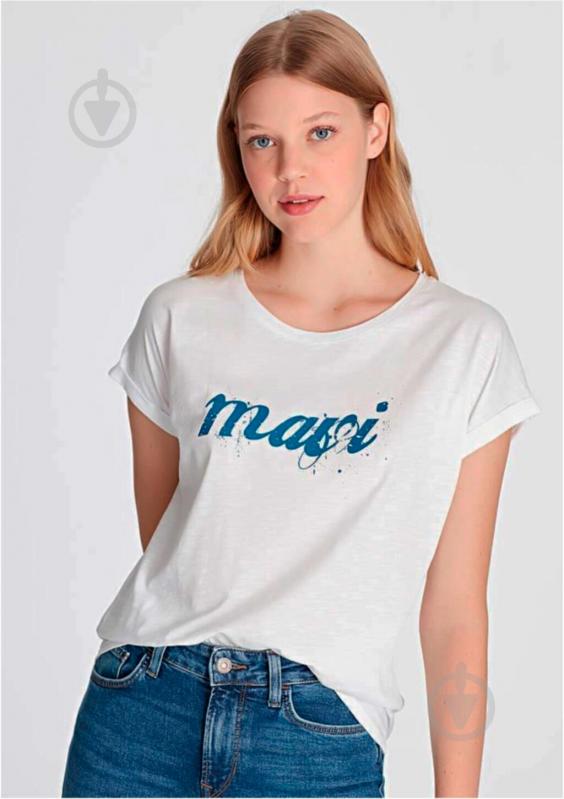 Футболка Mavi knitted tshirt 166422-620 р.XS белый - фото 3