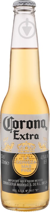 Пиво Corona Extra світле фільтроване 4,5% 0,33 л - фото 1