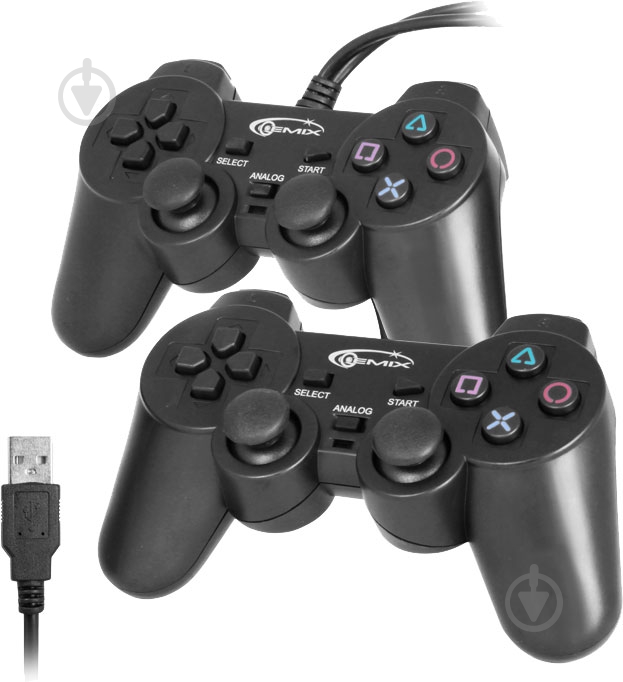 Геймпад Gemix GP-50 TWIN black - фото 1 Геймпад Gemix GP-50 TWIN black - фото 1