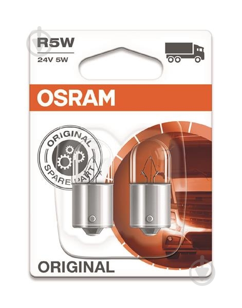 Автолампа розжарювання Osram Original R5W 5 Вт 2 шт.(OS562702B) - фото 1