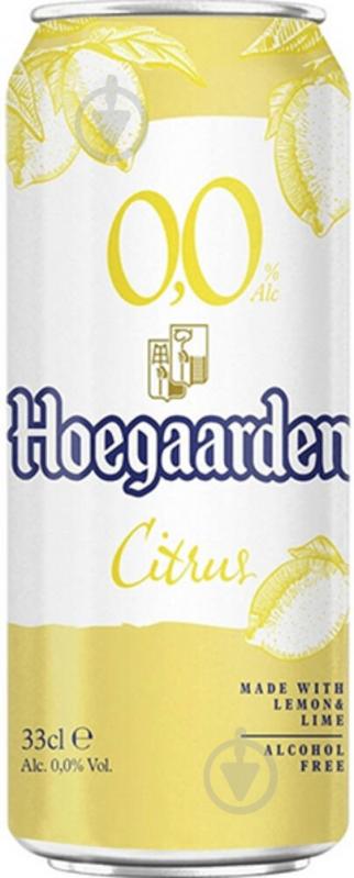 Пиво Hoegaarden Radler Lemon&Lime светлое ж/б 0,33 л - фото 1