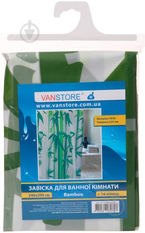 Штора для душа VanStore Bamboo 611-02 - фото 1