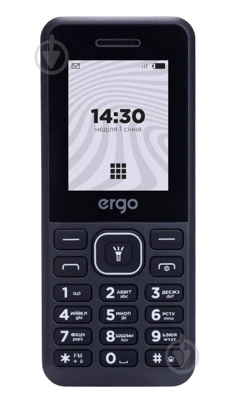 Мобільний телефон Ergo B181 Dual Sim black - фото 1