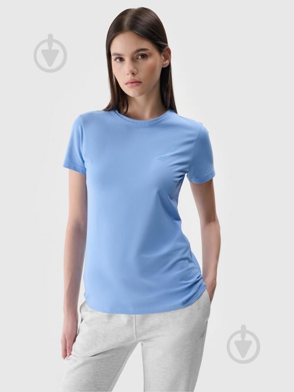 Футболка 4F TSHIRT F2255 4FWMM00TTSHF2255-32S р.M голубой - фото 1