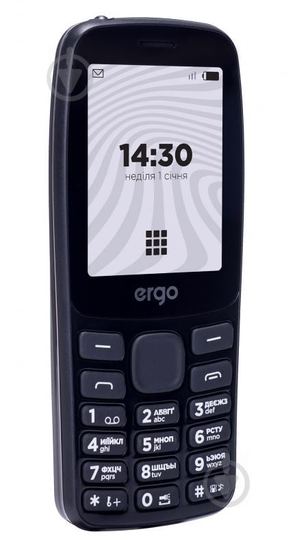 Мобільний телефон Ergo B241 Dual Sim black - фото 2