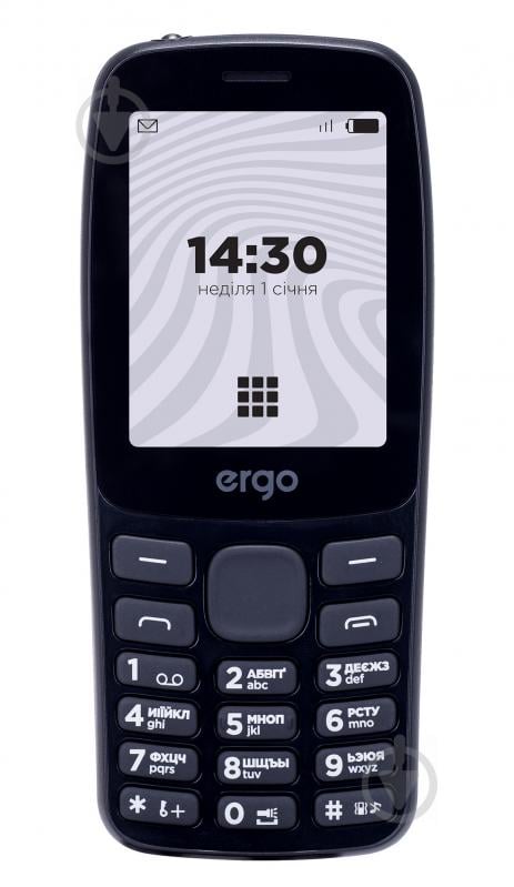 Мобільний телефон Ergo B241 Dual Sim black - фото 1