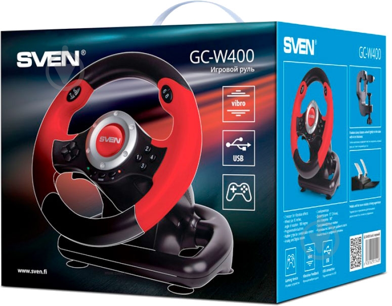 Кермо ігрове Sven GC-W400 - фото 7 Кермо ігрове Sven GC-W400 - фото 7
